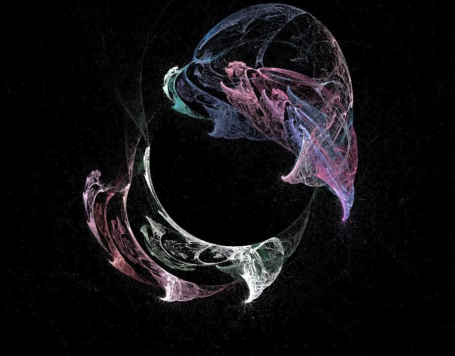 Пример фрактала, сгенерированного программой Apophysis 7x