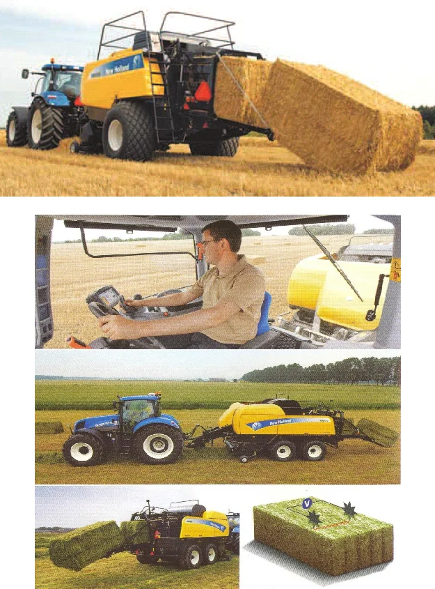 Пресс-подборщик ВВ 9000 «Нью-Холланд».