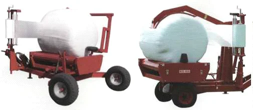 Самозагружающиеся обмотчики рулонов в пленку