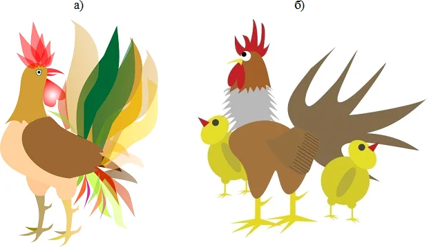 Логотипы восточного символа 2017 г. – года Петуха